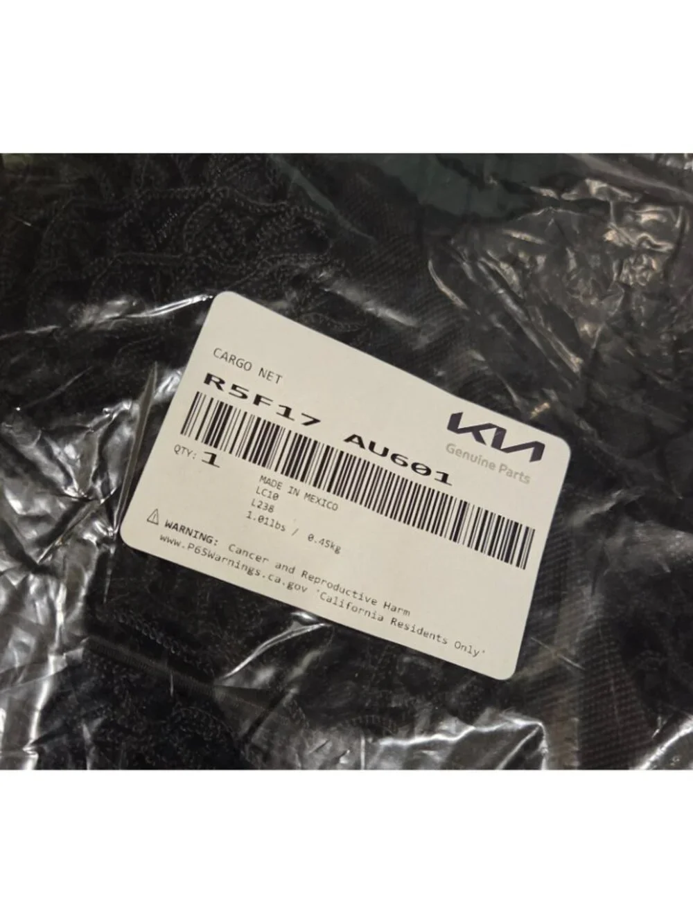2021-2024 KIA SORENTO Genuine Kia Cargo Net R5F17 AU601 , R5F17-AU001 NEW